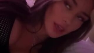McKinley Richardson nude blowjob session with slow gag